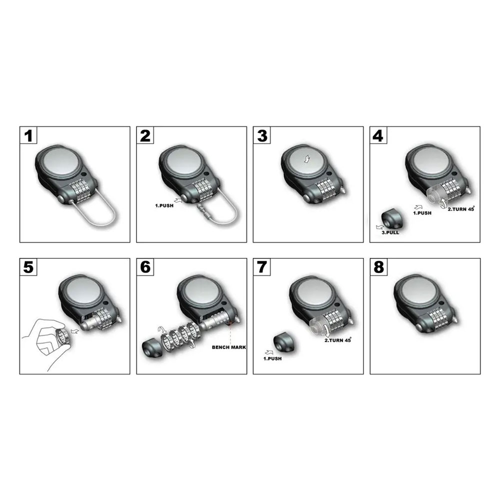 Sajla za zaključavanje sa šifrom Kappa KS220