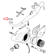 Dihtung auspuha Tomos T15 BT50 E90 kvalitet