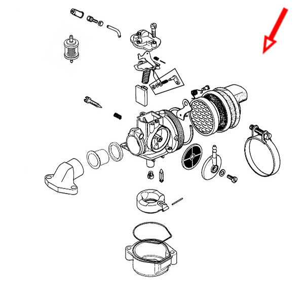 Karburator Tomos A3 A35 A5 Dellorto SHA 14-12 CN