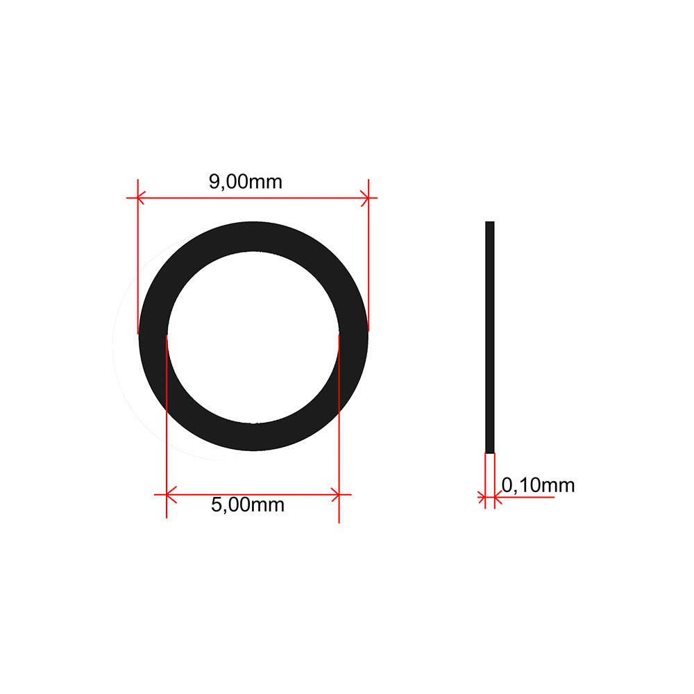 Podloška šrafa holendera Tomos Dellorto fiberna 5x9 mm