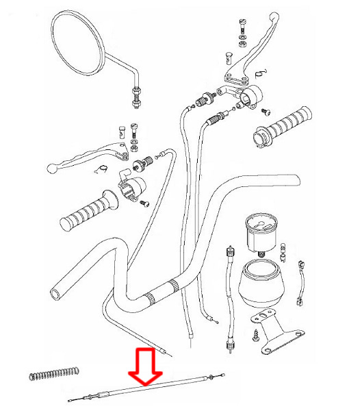 Sajla zadnje kočnice Tomos T14 T15  cevasti ram