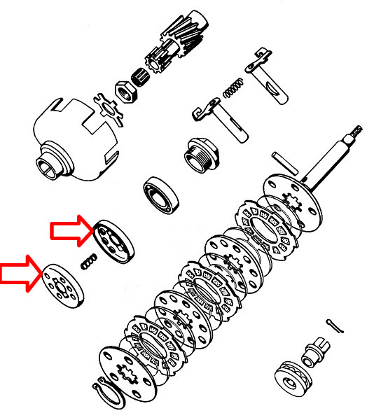 Šolja opruga kvačila Tomos APN
