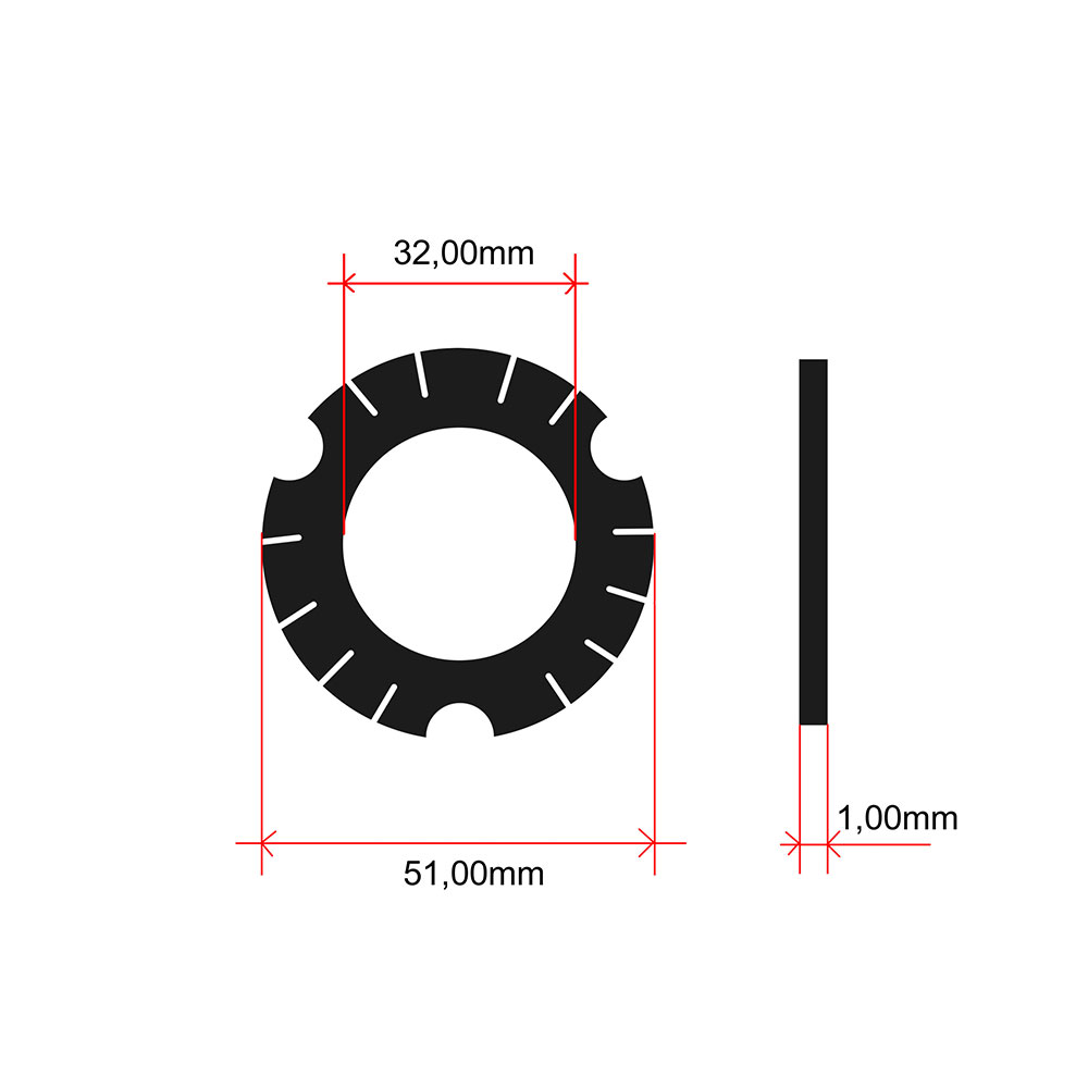 Podloška lamela Tomos A3 A35 A5 zvezdasta