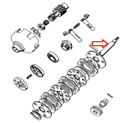 Osovina kvačila Tomos APN L75 mm stari tip