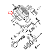 Glava cilindra Tomos BT50 fi 38 mm China