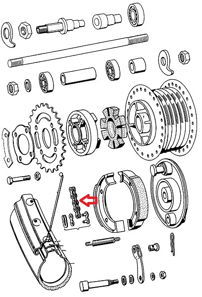 Lanac Favorit 415 - 102 linka Tomos