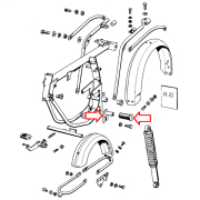 Fazaster T14 T15 E90 cevasti ram prednji