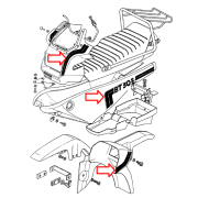 Nalepnice Tomos BT50 veliki set
