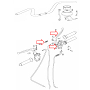 Ručka gasa Tomos Alpino sa prekidačem kpl