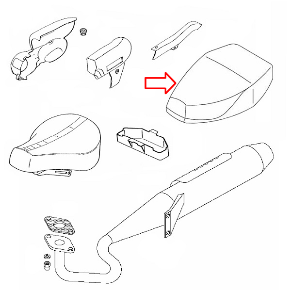 Presvlaka sica Tomos A3 A35 APN6 novi tip