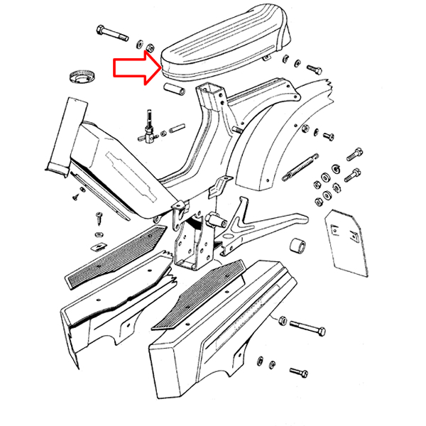Sedište Tomos A3 stari tip