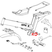 Čaura zadnjih vila Tomos APN fi 24x28x25 mm or