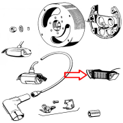Namotaj svetla Tomos 6V crno Bosch paljenje