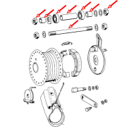 Set za reparaciju točka Tomos A3 prednji žbicani veliki
