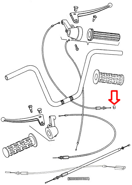Svornjak prednje kočnice Tomos APN 8x9 mm or