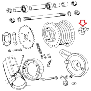 Zatezač lanca Tomos A3 A35 A5