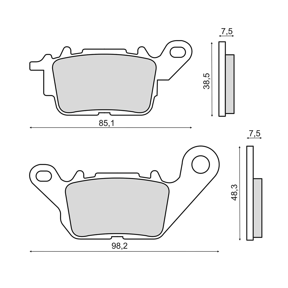 Disk pločice Yamaha N-Max 125-150cc RMS ( MCB892 )