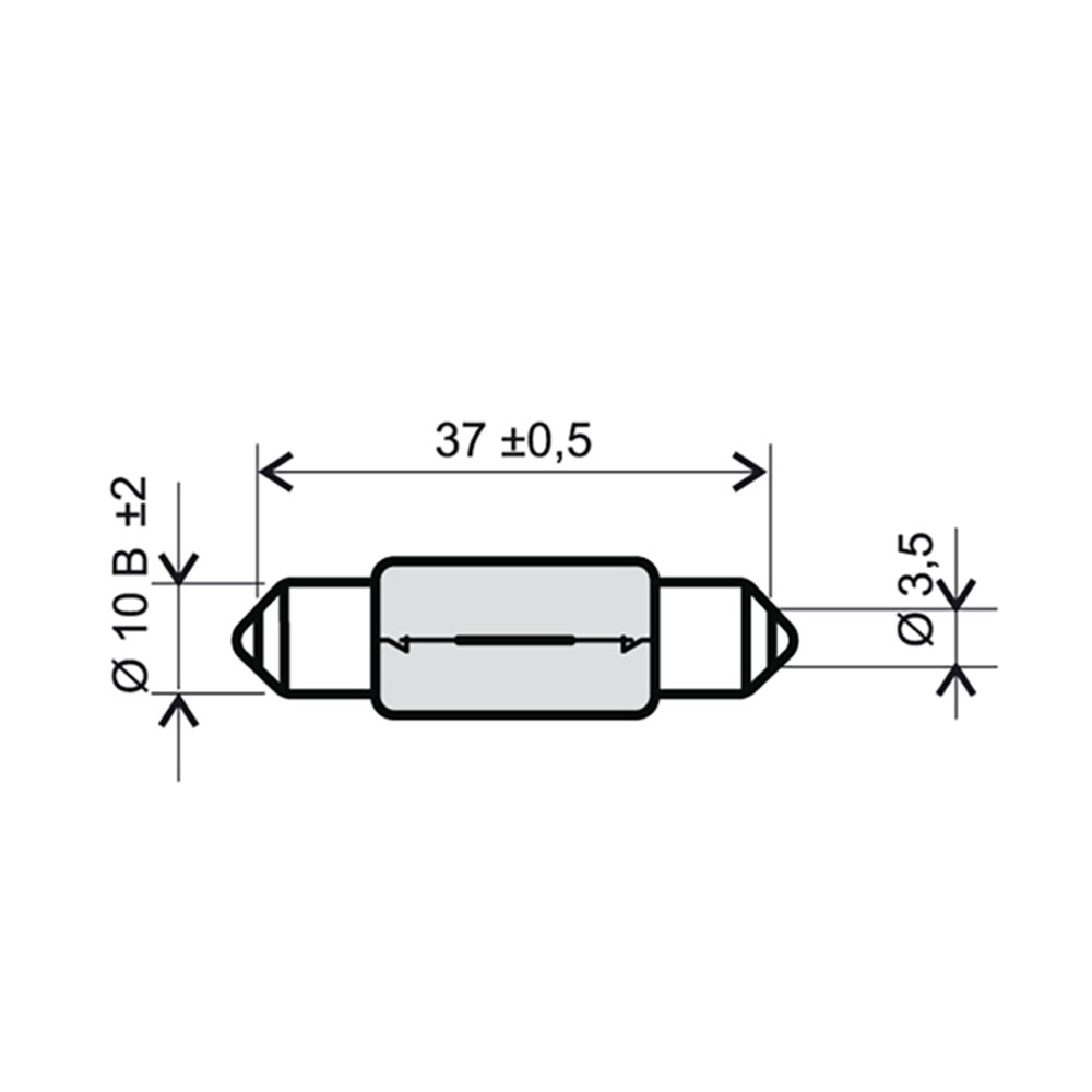 Sijalica 12V 10W T11x39 RMS