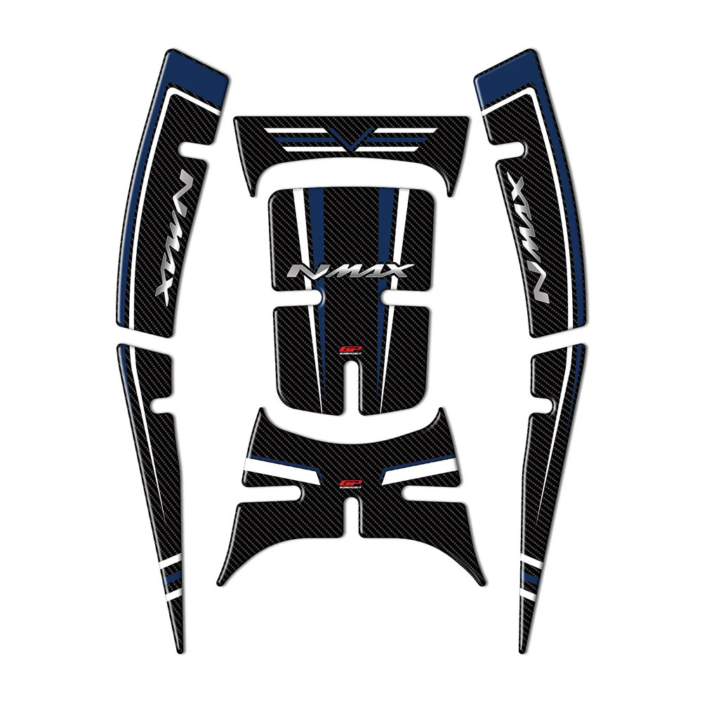 Nalepnica rezervoara TANK PAD Yamaha N MAX 125/ 155 (21-24) plavo carbon GP KOMPOZIT