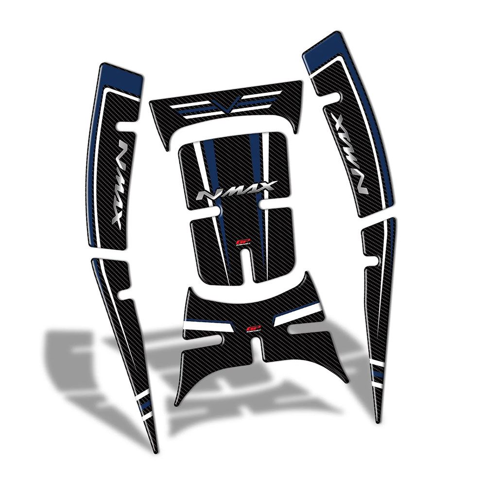 Nalepnica rezervoara TANK PAD Yamaha N MAX 125/ 155 (21-24) plavo carbon GP KOMPOZIT