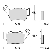 Disk pločice za motocikle TRW MCB672 ( ORGANIC )