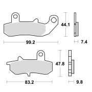 Disk pločice TRW MCB612 ( ORGANIC )