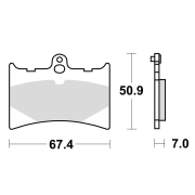 Disk pločice za motocikle TRW MCB572 ( ORGANIC )