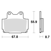Disk pločice TRW MCB541 ( ORGANIC )