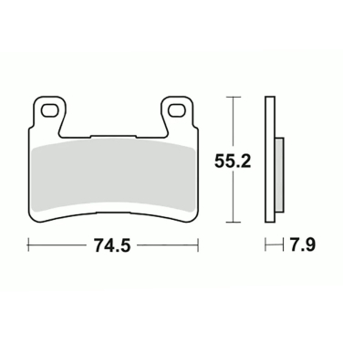 Disk pločice TRW MCB850SV ( SINTER )