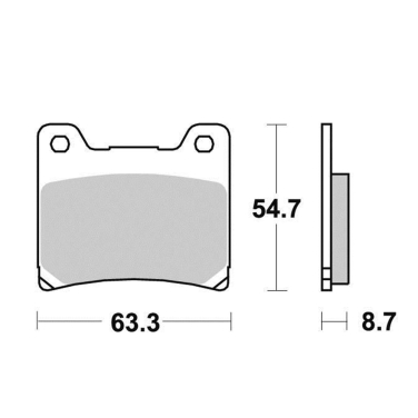Disk pločice PERFTEC R90 S1007R ( SEMI SINTER )