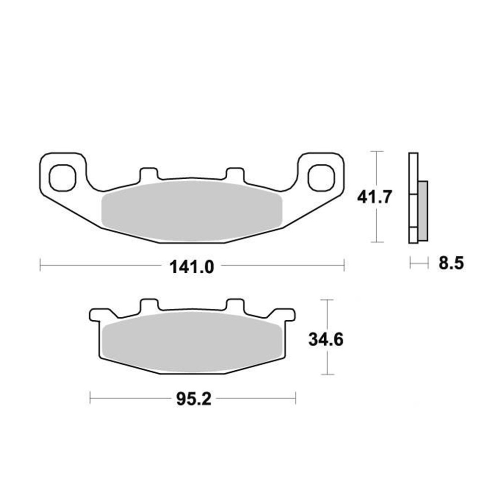 Disk pločice PERFTEC R90 S1004AR ( SEMI SINTER )