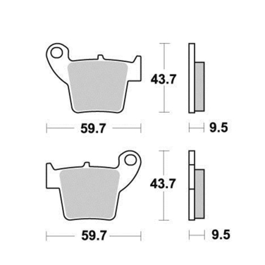 Disk pločice PERFTEC R90 S2016R ( SEMI SINTER )