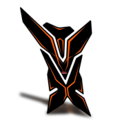 Nalepnica rezervoara TANK PAD Y model narandžasta GP KOMPOZIT