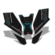 Nalepnice rezervoara TANK PAD CF MOTO 700 CL-X (22-23) tirkizne GP KOMPOZIT