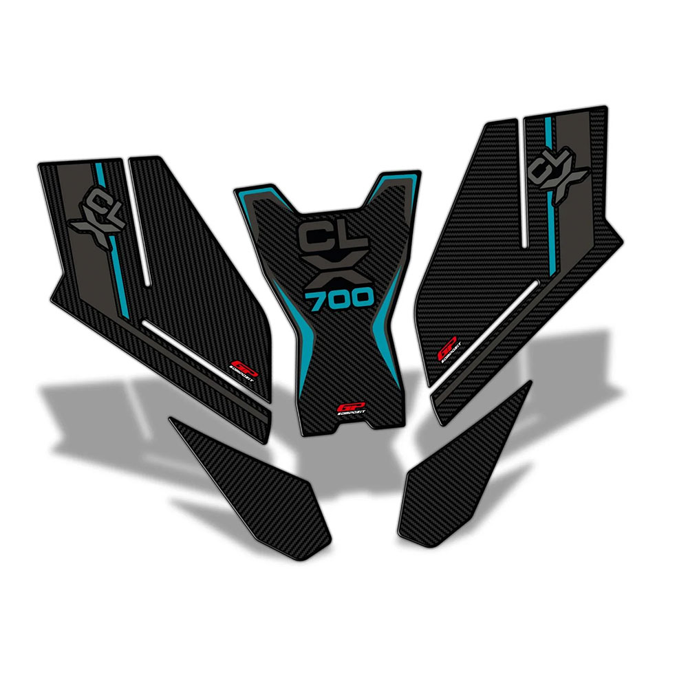 Nalepnice rezervoara TANK PAD CF MOTO 700 CL-X (22-23) tirkizne GP KOMPOZIT