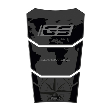 Nalepnice rezervoara TANK PAD set BMW R 1200 GS / R 1250 GS ADV  (13-23) crno siva GP KOMPOZIT