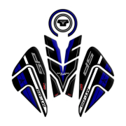 Nalepnice rezervoara TANK PAD Yamaha MT-09 SP (21-23) plave GP KOMPOZIT