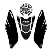 Nalepnice rezervoara TANK PAD Yamaha YZF R6 (17-23) crne GP KOMPOZIT