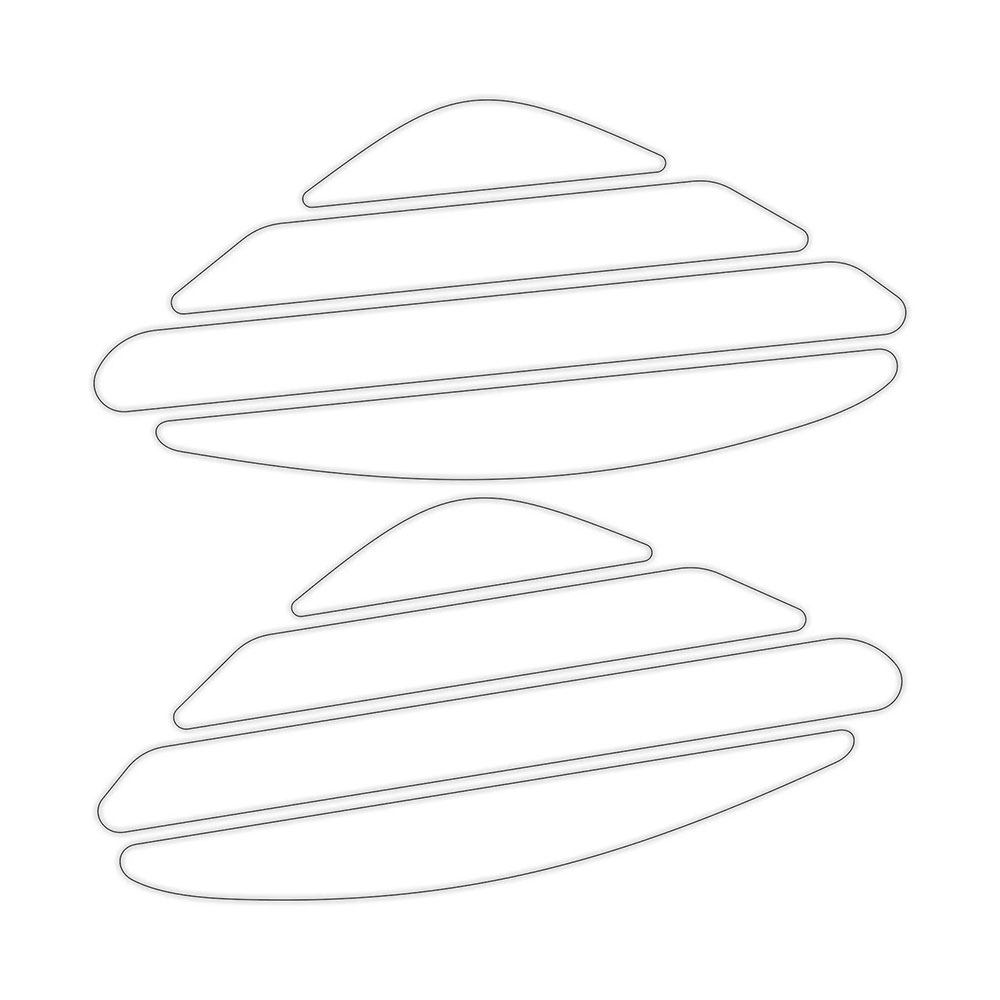 Nalepnice rezervoara TANK PAD bočne providne GP KOMPOZIT