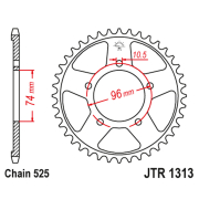 Lančanik zadnji JT  JTR1313-40 (525)40 zuba