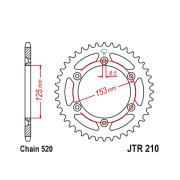 Lančanik zadnji JT JTR210-51SC (520) 51 zub