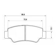 Disk pločice zadnje C FORCE 800 /1000 CF MOTO