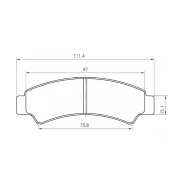 Disk pločice prednje C FORCE 500 / 600 CF MOTO