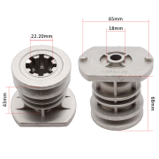Nosač noža Castelgarden samohodna a: 22,2 b: 68 c: 43 d: 18 mm