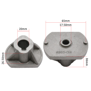 Nosač noža Castelgarden a: 20 b: 36 c: 27 d: 18 mm