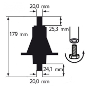 Nosač noža traktor Castelgarden T92 TC98. Stiha Estate 5092H - Desni