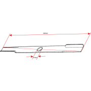 Nož kosačice L 320 mm fi 17 mm Alko THORP