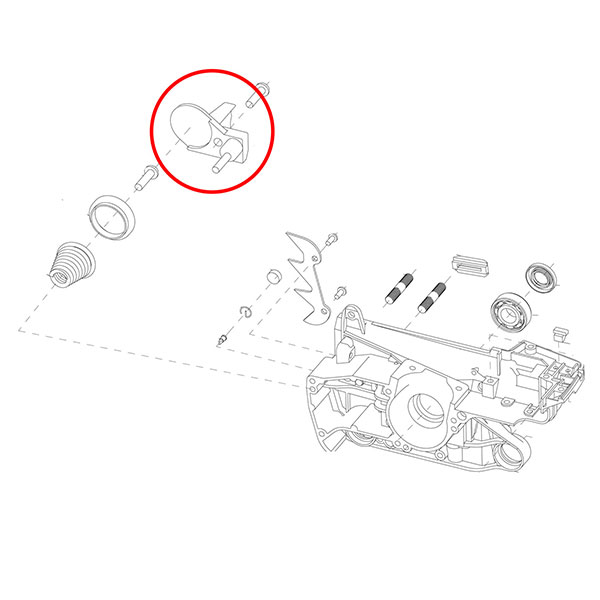 Držač žičanog amortizera Kineske testere PN 4500  Villager 24-30 THORP