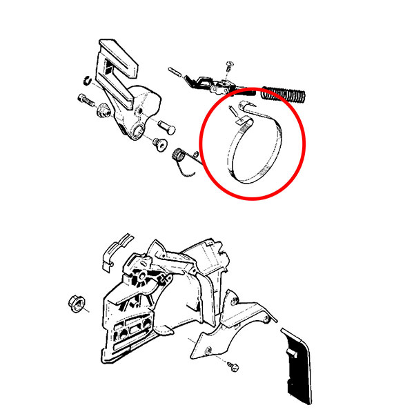 Traka kočnice Husqvarna 51 55 254XP