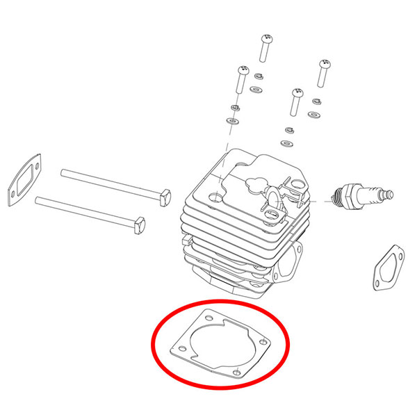 Dihtung cilindra Kineske testere PN 4500  Villager 24-30 THORP